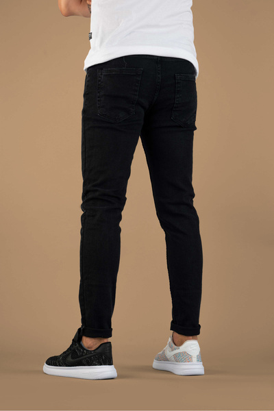 bombe Men's Slim Fit Nail Stretch Fabric Jeans Blue