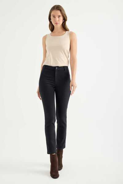 Masha Kate Slim Fit Canvas Trousers