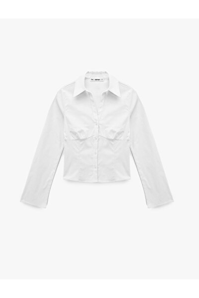 Koton Slim Fit Button Classic Collar Long Sleeve Shirt