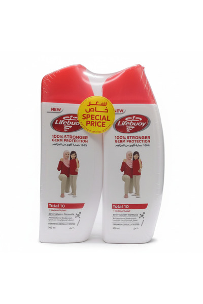 LİFEBUOY Antibacterial Body Wash - 2 x 300 ml (Twin Pack)