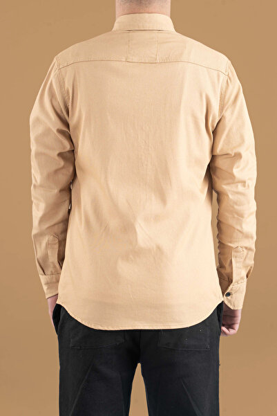 bombe Slim Fit Men's Seasonal Denim Shirt Light Ice Blue