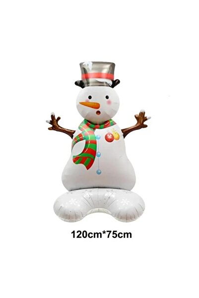 DODOMAR New Year's Foil Balloon Snowman (120-75cm) with Legs
