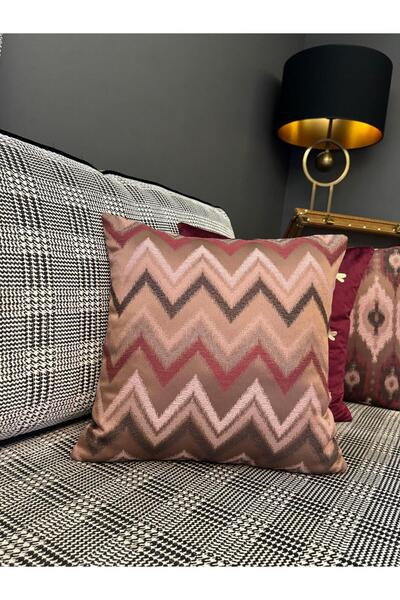 ref crea Zenith Zigzag Patterned Throw Pillow Cover