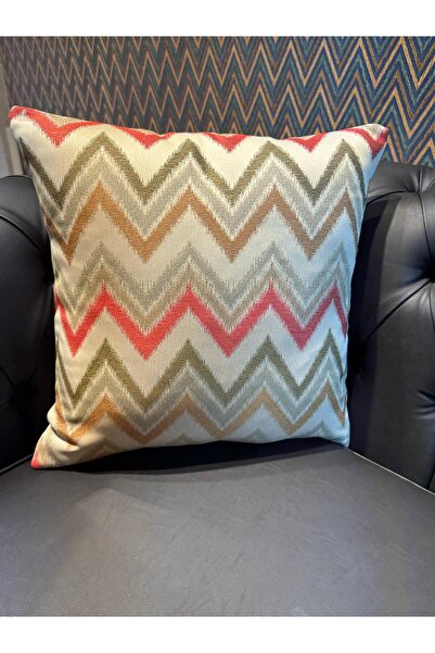 ref crea Zenith Zigzag Patterned Throw Pillow Cover