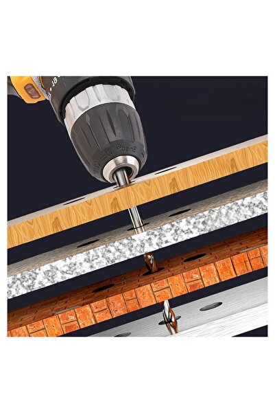 Generic 23-Piece 36V Cordless Drill & Screwdriver Set with LED Light, Dual Speed, Rechargeable Batteries