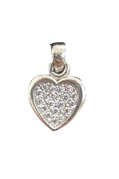 Jolie Silver Μενταγιόν, ασήμι 925, καρδιά με ζιρκόνιο, 0,7 g, 10x10 mm