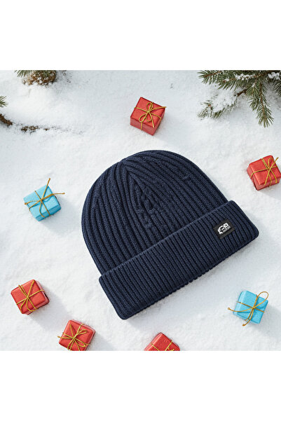 SELLGIFT Unisex Beanie Hat - Dark Navy Acrylic