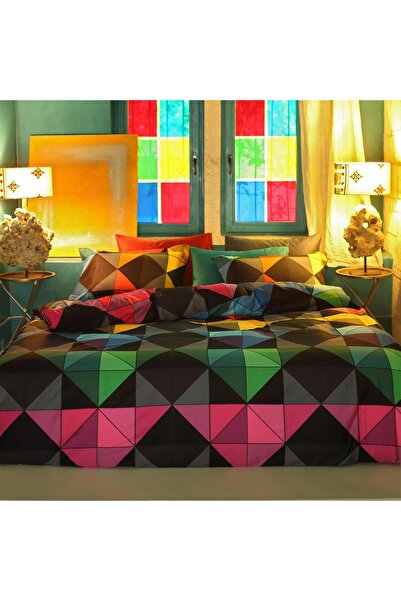 Sarev Valencia Çift Kişilik Saten Nevresim Takımı