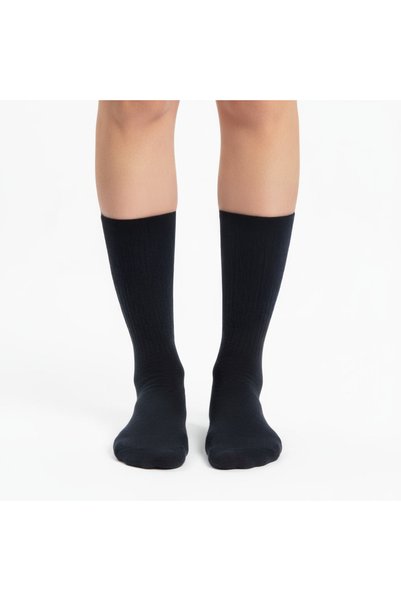 GOST LİRİA Gost Liria- 5-Pack Black Ribbed Unisex Socks