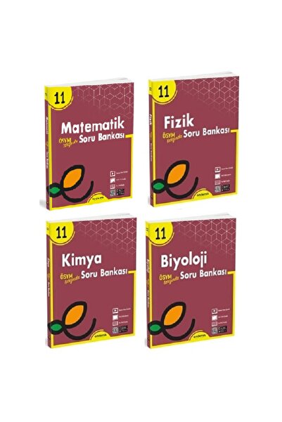 Endemik Yayınları 11. SINIF MATEMATİK FİZİK KİMYA VE BİYOLOJİ SORU BANKASI SETİ
