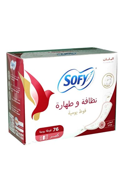 sofy Daily Panty Liners - Hygiene & Freshness, Large, 76 Pieces