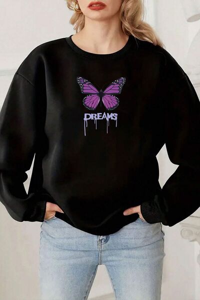 trendypassion Unisex Dreams Printed Crew Neck Sweatshirt