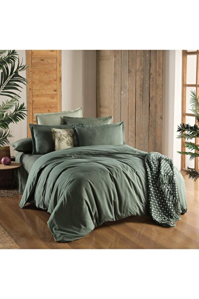 Sarev Luss Flannel Prime Collection Single Duvet Cover Set Green