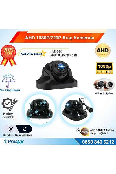 Navistar AHD 1080P/720P Plastik Kolay Montaj Gece Görüşlü Araç Kamerası