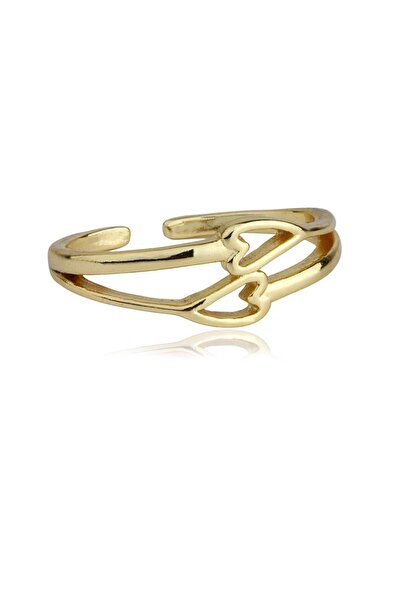 Klips Concept Double Heart Detailed Ring