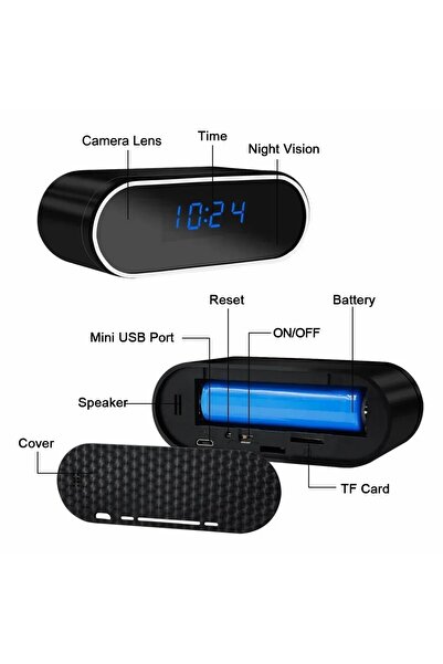 Generic Hidden Spy Camera Clock–Wireless 4K HD Mini Surveillance IP Camera–Security for Room & Office