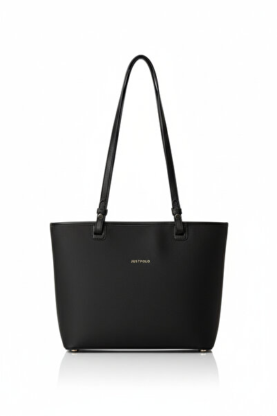 Just Polo Large Size Original Black Color Women's Shoulder Bag Ad6049