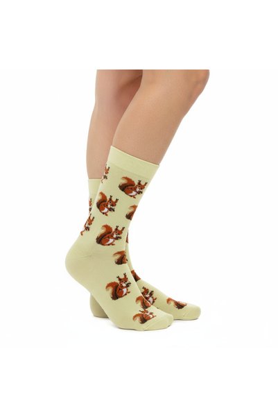 GOST LİRİA Squirrel Socks – Patterned Unisex Socks
