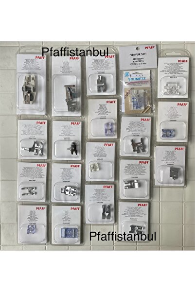 Pfaff 19'LU AYAK SETİ - UYUMLU MODELLER İÇİN AÇIKLAMA KISMINA BAKINIZ.