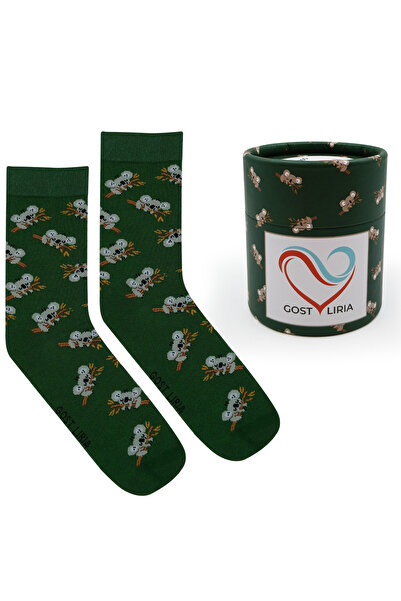 GOST LİRİA Koala Socks – Desenli Unisex Soket Çorap