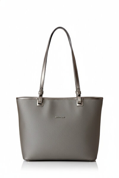 Just Polo Large Size Original Gray Women's Shoulder Bag Ad6049