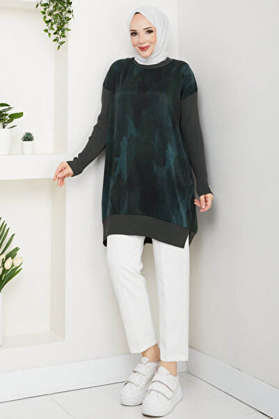 Pamuk Butik Women's Silk Kupra Mercerized Knitwear Tunic