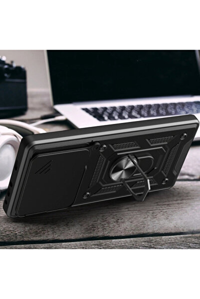 Techsuit Xiaomi 15T Pro case with camera protection CamShield Series, green