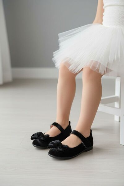 Görkem bebe ayakkabı ve tekstil Bow Detailed Baby Girl Ballerinas