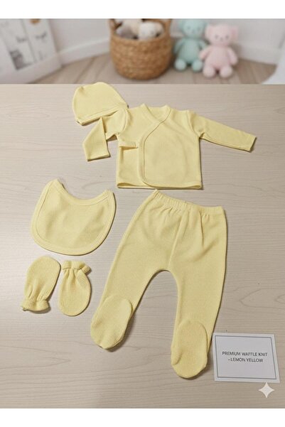 lorio kids Lorio Unisex Hospital Release 100% Cotton Snap Fastener Newborn 5-Piece Set