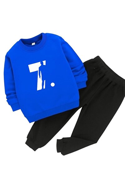 BENROMA Football Player 7 Printed 3-Ply Children's Tracksuit Set