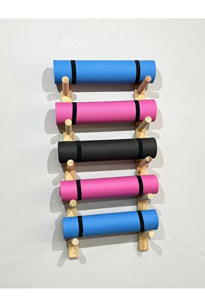 EŞSİZ MOBİLYA 1995 EŞSİZ MOBİLYA 5 raflı Ahşap Dekoratif Yoga Mat Depolama Alanı
