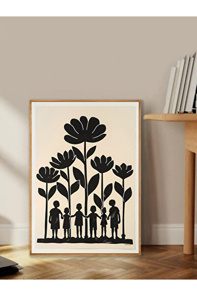 Tuba Decor Tablo dintr-o singură bucată cu rame din lemn pentru sufragerie, s...