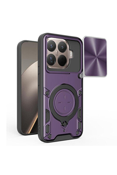 Techsuit Калъф за Xiaomi 15 T Pro CamGuard Pro, лилав