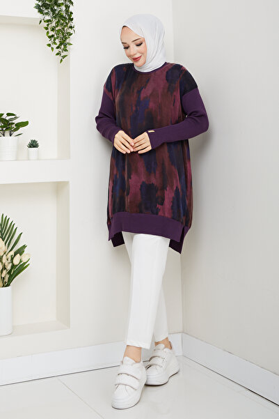 Pamuk Butik Women's Silk Kupra Mercerized Knitwear Tunic