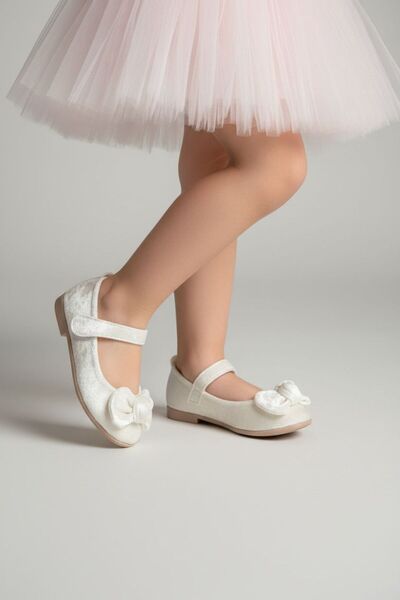 Görkem bebe ayakkabı ve tekstil Bow Detailed Baby Girl Ballerinas