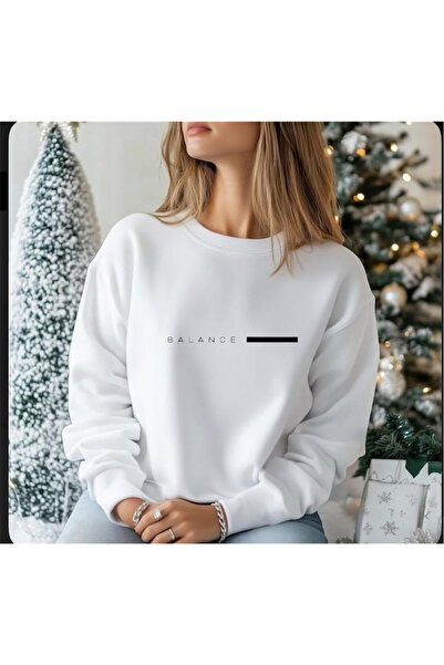 HerTarzınTrendi Soft Three Thread Unisex Daily Comfortable Pullover Sweatshirt