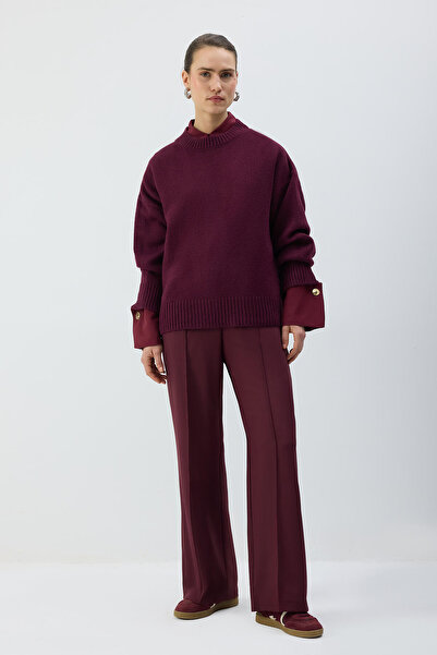 Touché Privé Ribbed Pants with Elastic Waist