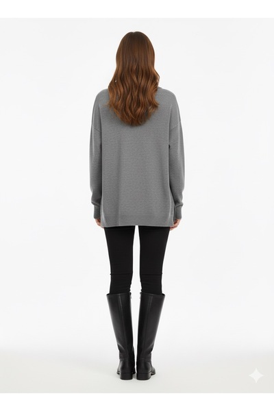 ModaPlaza Women's Polo Neck Knitwear Sweater 5424