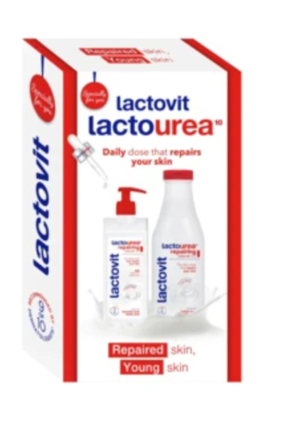 Lactovit Set cadou Lactourea: gel de dus, 600 ml + lapte de corp, 400 ml