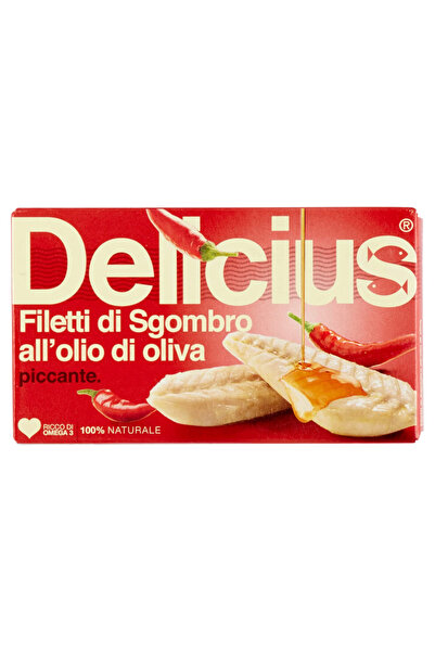 Delicius Filetti Sgombro Olio di Olive Spicante 125g