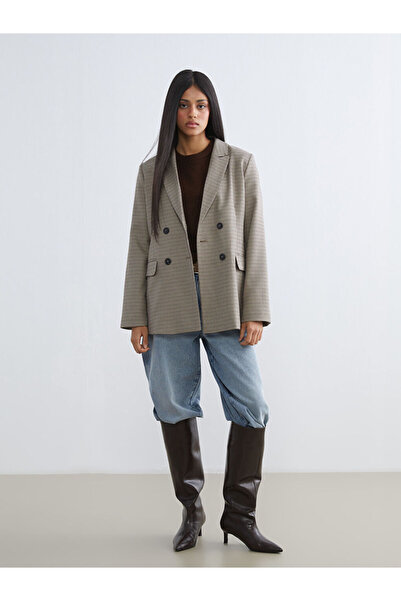 LC Waikiki Houndstooth Women's Blazer Jacket