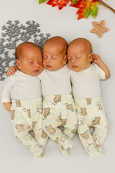 Hello Baby 3 Pieces of Booties and Pants for Newborn Babies Cotton 3 Months 6 Months 9 Months Baby Preparations