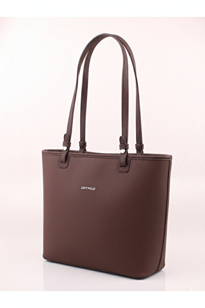 Just Polo Large Size Original Brown Women's Shoulder Bag Ad6049
