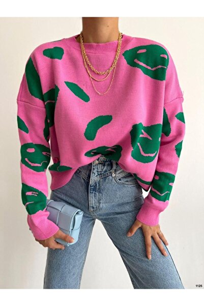 Modafeminen Knitted sweater tr0125 green