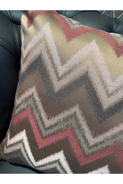 ref crea Zenith Zigzag Patterned Throw Pillow Cover
