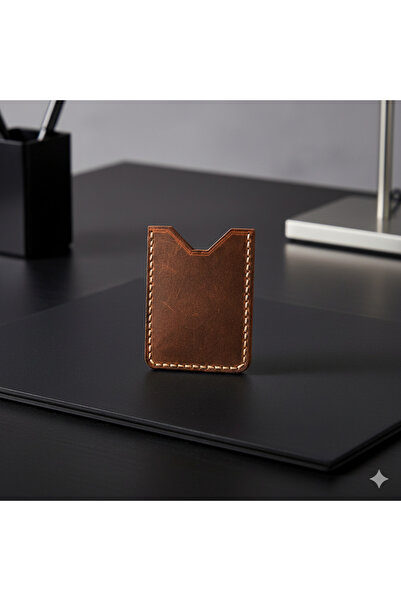 Koof Craft Classic Slim Leather Card Holder – Vegetable Tanned Genuine Leather Minimal Card Holder