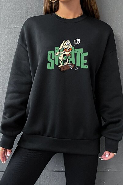 trendypassion Hanorac unisex cu decolteu rotund iepure toată ziua