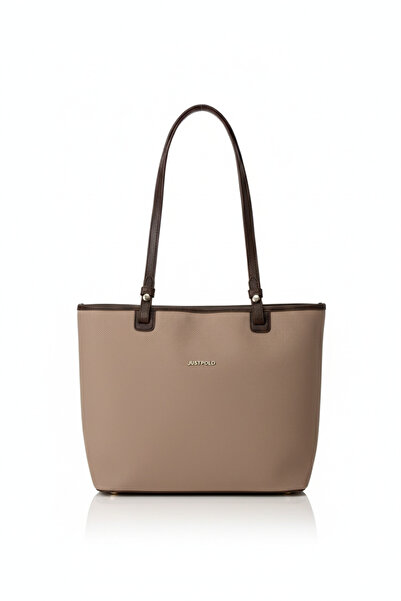 Just Polo Large Size Original Mink Brown Color Women's Shoulder Bag Ad6049