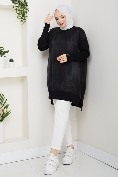 Pamuk Butik Women's Silk Kupra Mercerized Knitwear Tunic