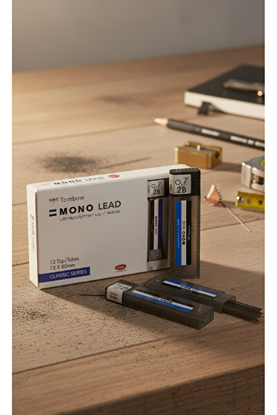 Tombow Mono Lead Ultrapolymer Mechanical Pencil Lead 0.7 mm 2B Break Resistant (12 Tubes / 1 Box)